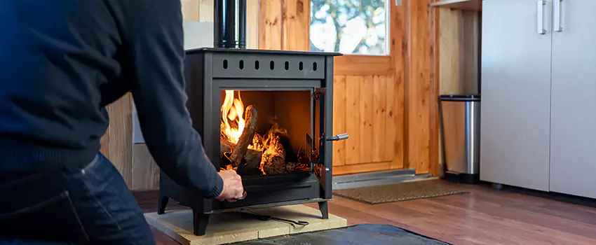 Open Hearth Wood Fireplace Installation in Howard, WI
