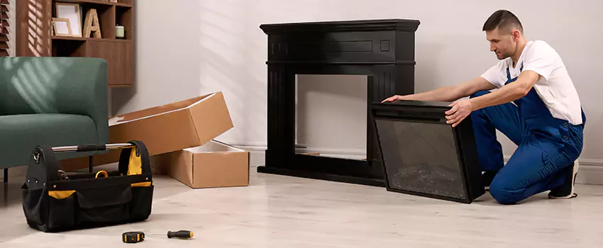 Old Rusted Metal Fireplace Repair And Replacement in Howard, WI